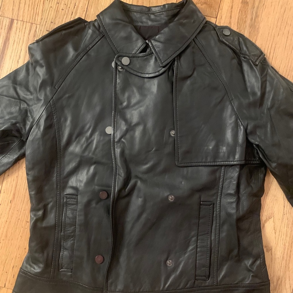 Calvin Klein 100% leather jacket size small